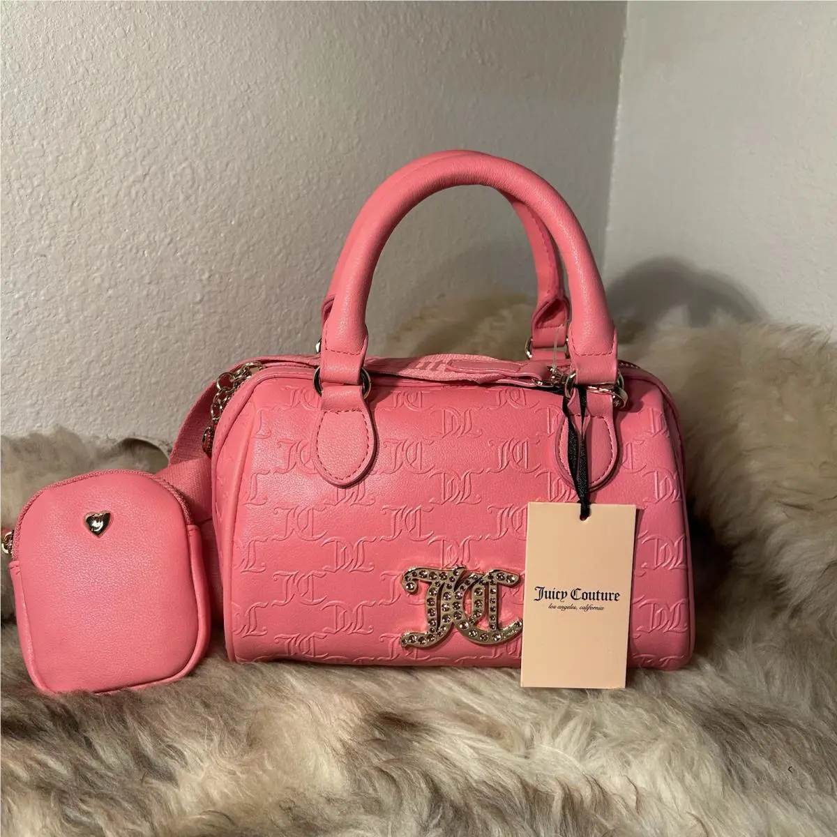 Juicy Couture All About That Bling Satchel - Pink Lemonade