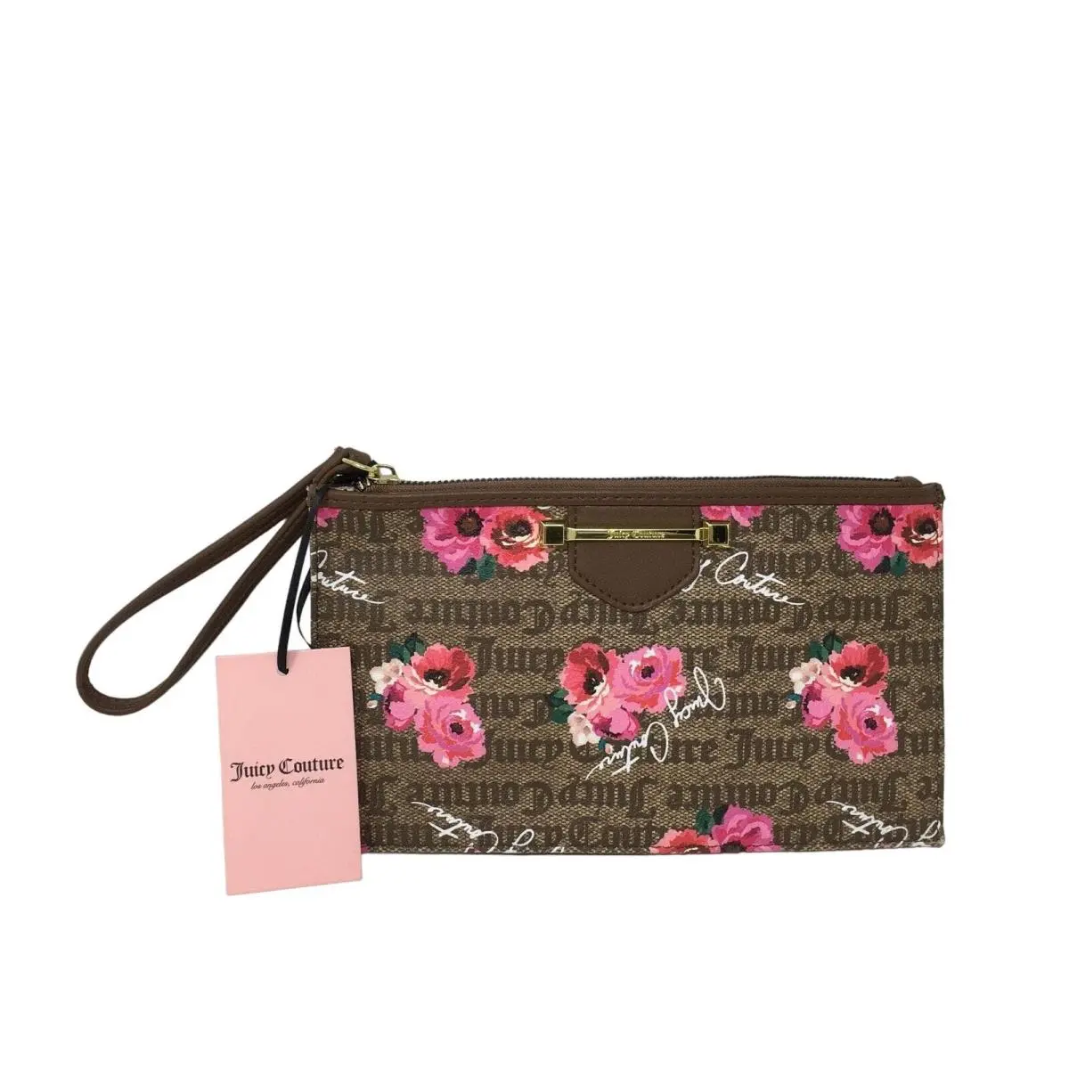Women`s Juicy Couture Word on The Street Floral Wristlet Size OS - Petal Stat C