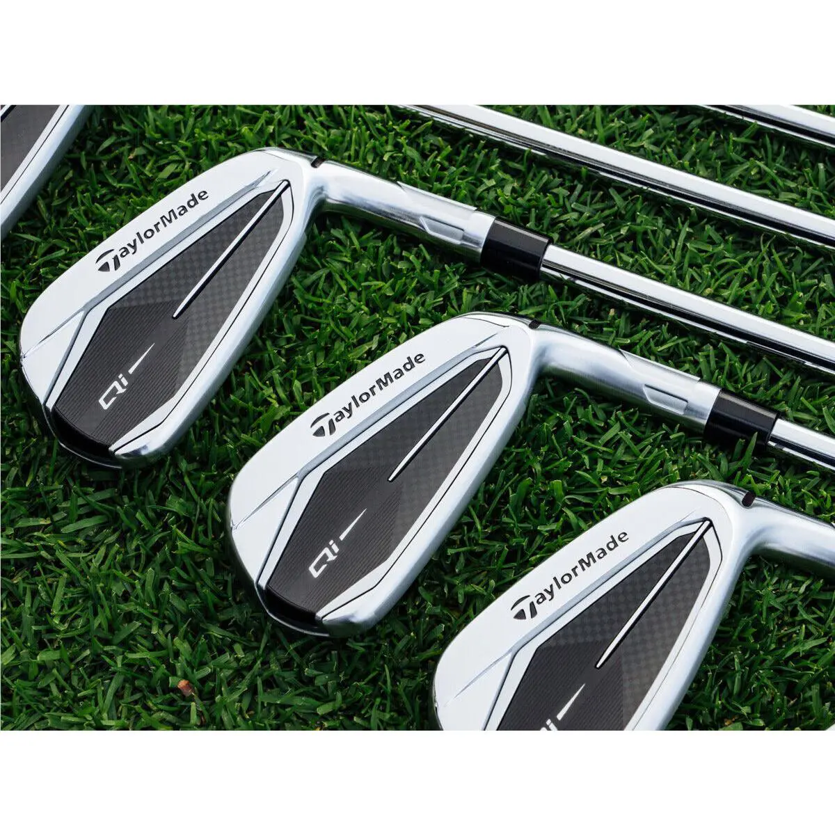 TaylorMade  - Taylormade Qi10 Irons - Irons - Black Blue Silver, Lie Angle: Black 8