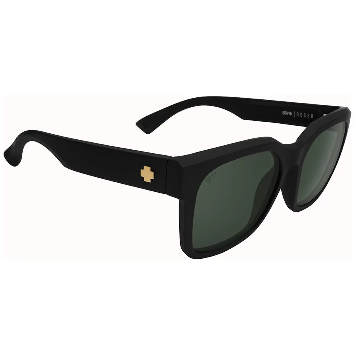 Spy Optic Dessa Women`s Soft Matte Black Square Sunglasses 6700000000236 Taiwan - Frame: Soft Matte Black, Lens: Gray