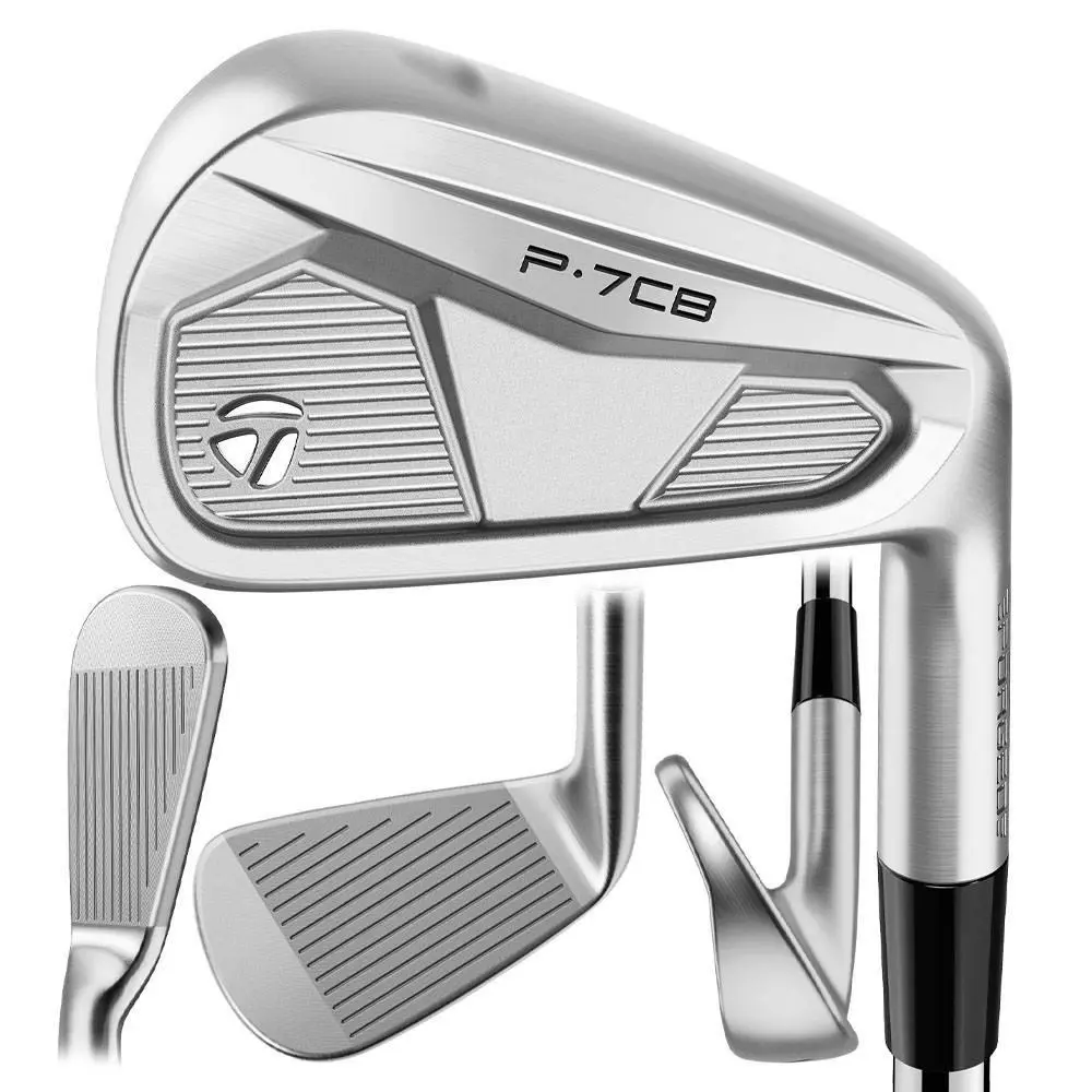 Taylormade Men P7CB Forged Iron Set - 24 RH 4-PW Steel Stiff - Chrome