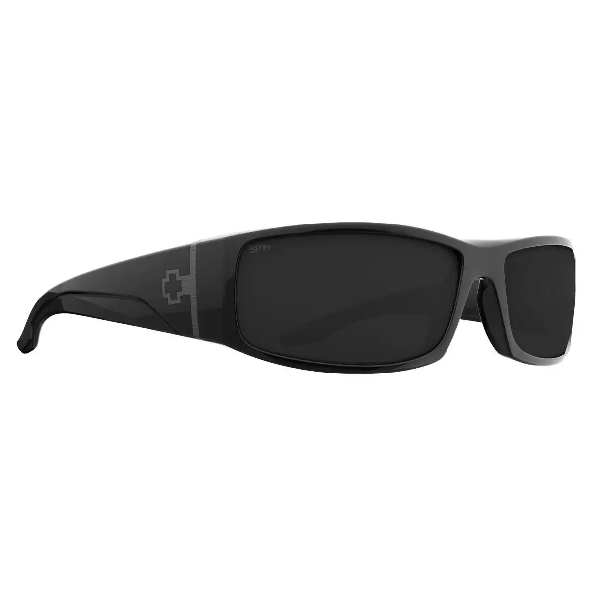 Spy Optics Men`s Cooper Black Sunglasses - Happy Gray Polar, Frame: Black, Lens: Happy Gray Polar