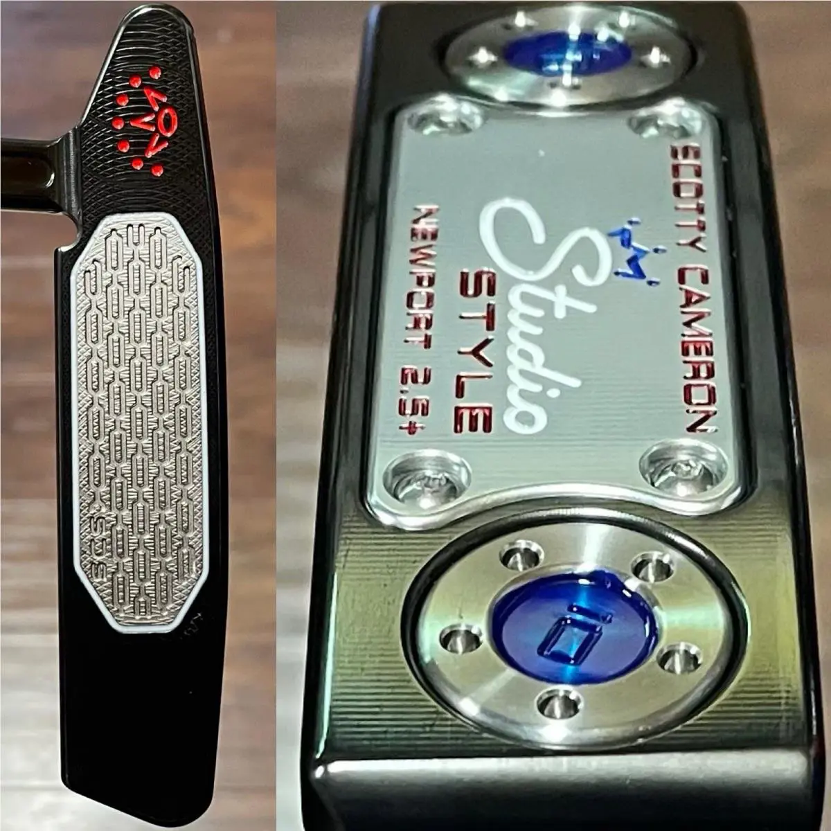 Scotty Cameron  - Studio Style Newport 2.5 Plus - SCS - Xtreme Dark - DLC - Multicolor, Lie Angle: Black 0
