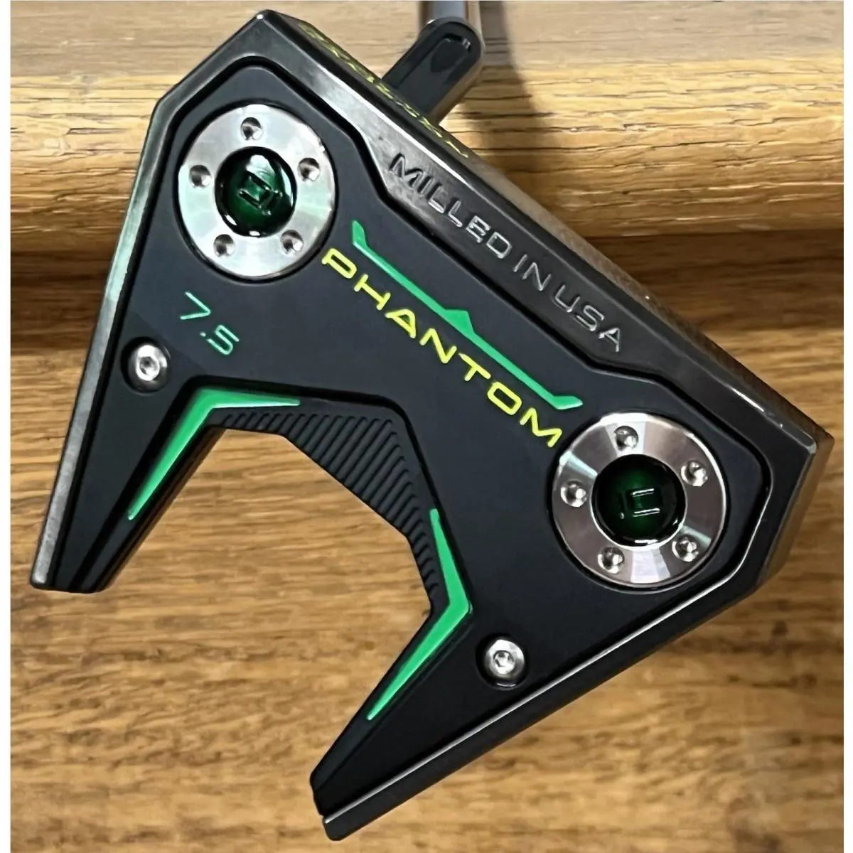Scotty Cameron  - Phantom 7.5 - 2025 - Xtreme Dark Finish - DLC - Green, Lie Angle: Black 0