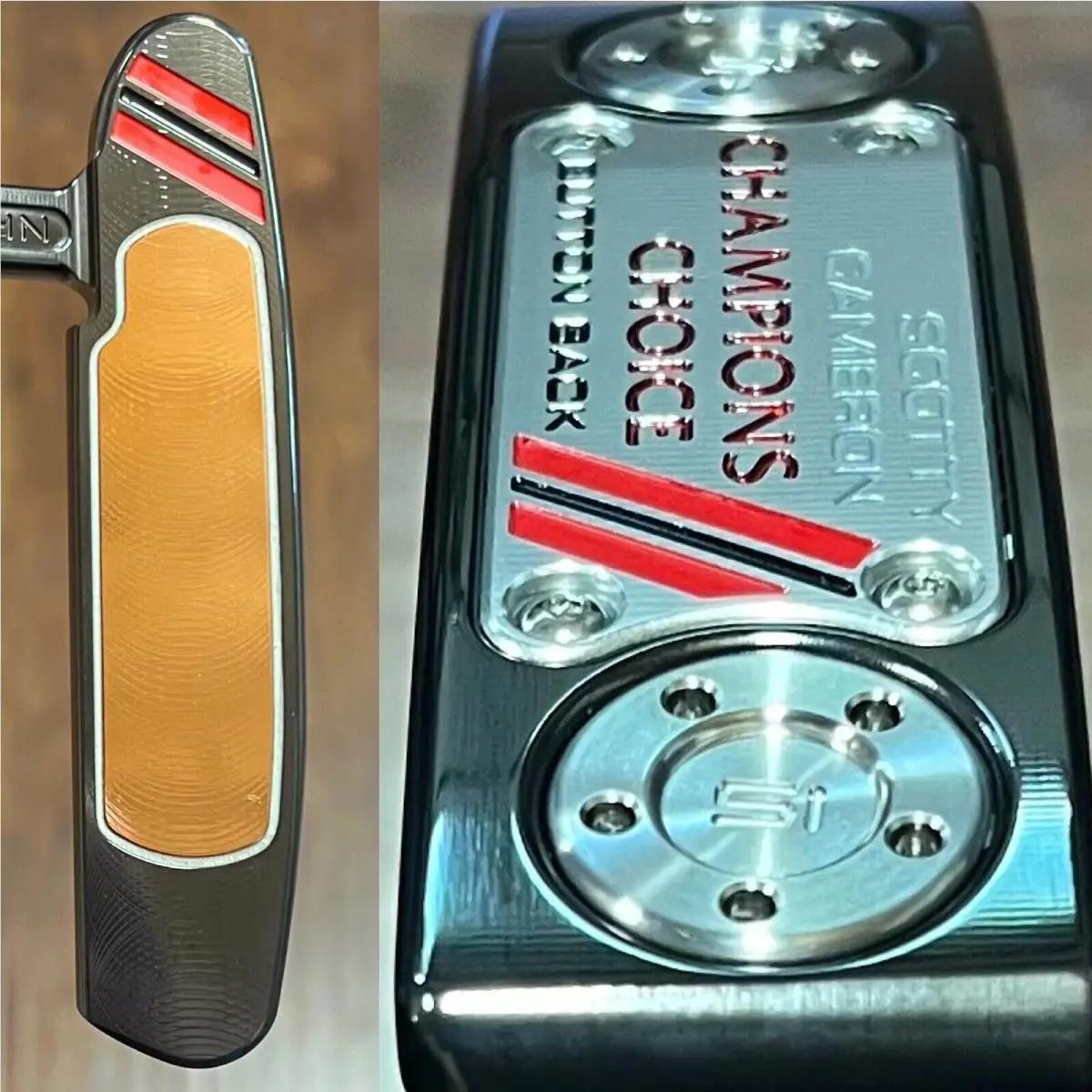 Scotty Cameron  - Champions Choice Newport 1.5 Plus - Button Back - Xtreme Dark DLC - Black, Lie Angle: Black 0