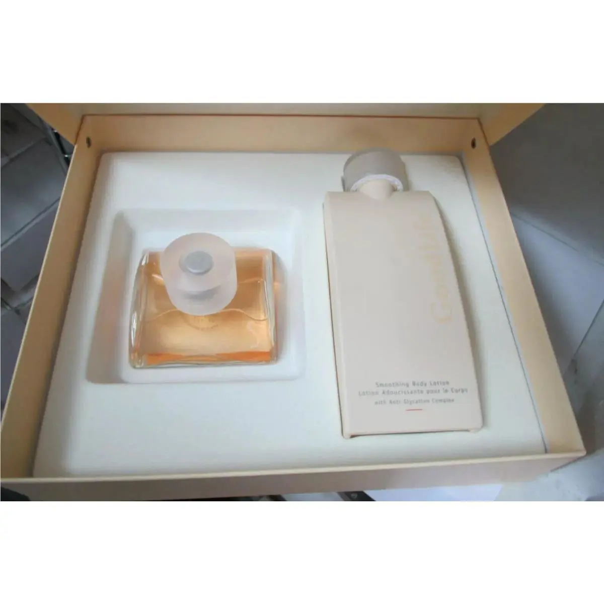 Goodlife Woman Set/davidoff Edp 1.7oz Smoothing B Lotion 6.7oz 1 Free Perfume