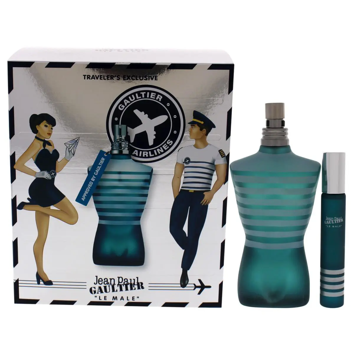 Jean Paul Gaultier Le Male - 2 pc Gift Set 4.2oz Edt Spray 0.68oz Edt Spray