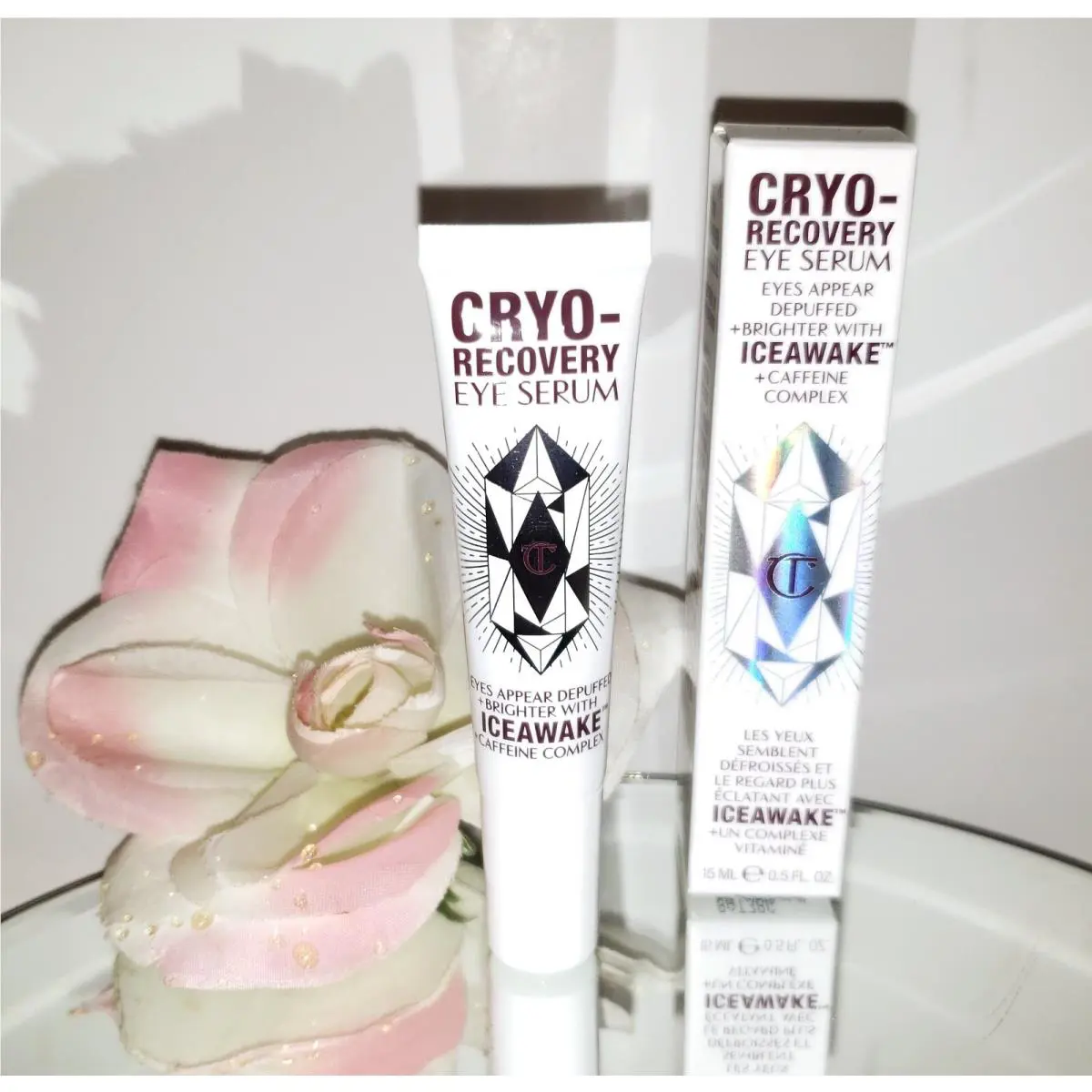 Charlotte Tilbury Cryo Recovery Depuffing Brightening Eye Serum w/ Icewake 0.5oz