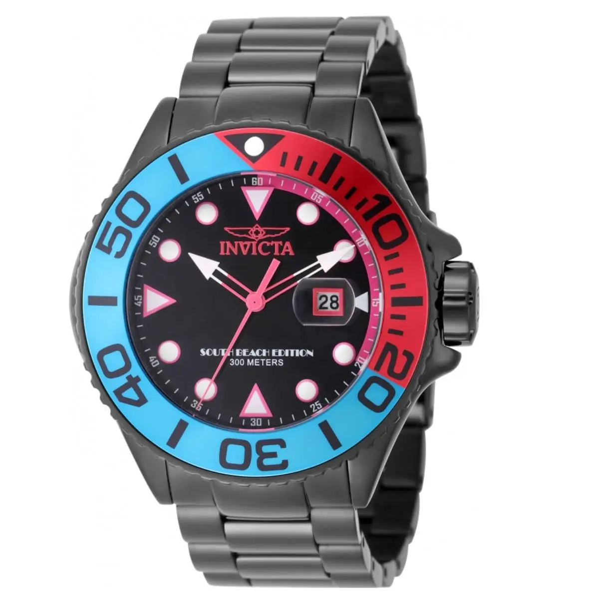 Invicta Grand Diver South Beach Edition Men`s 52mm 300M Black Quartz Watch 48614