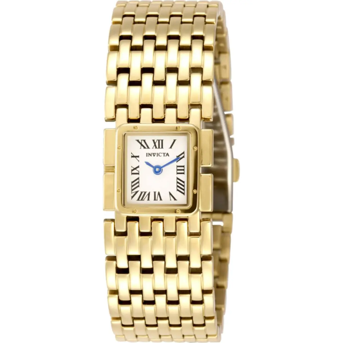 Women`s Watch Mayamar Quartz White Dial Yellow Gold Steel Bracelet 49477 by Invicta