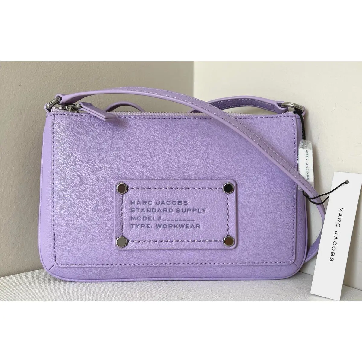 Marc Jacobs Small Leather Crossbody Wisteria