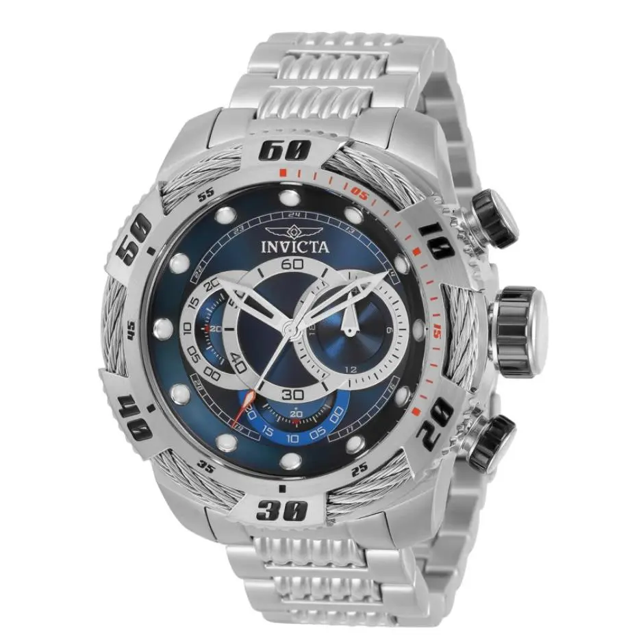 Invicta Speedway Bolt Chronograph Men`s 50mm Large Blue Dial Quartz Watch 34159