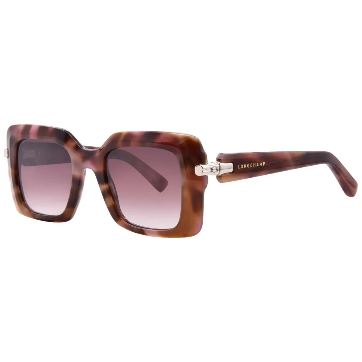 Longchamp LO776S 690 Sunglasses Women`s Rose Havana/grey Gradient 50mm