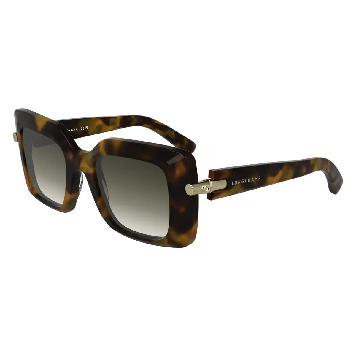 Longchamp LO776S Brown Green Havana 205 Sunglasses