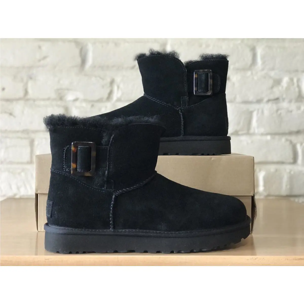 UGG shoes - UGG Mini Fashion Buckle - Mini Fashion Buckle - Black (UPC: 192410146017) 0