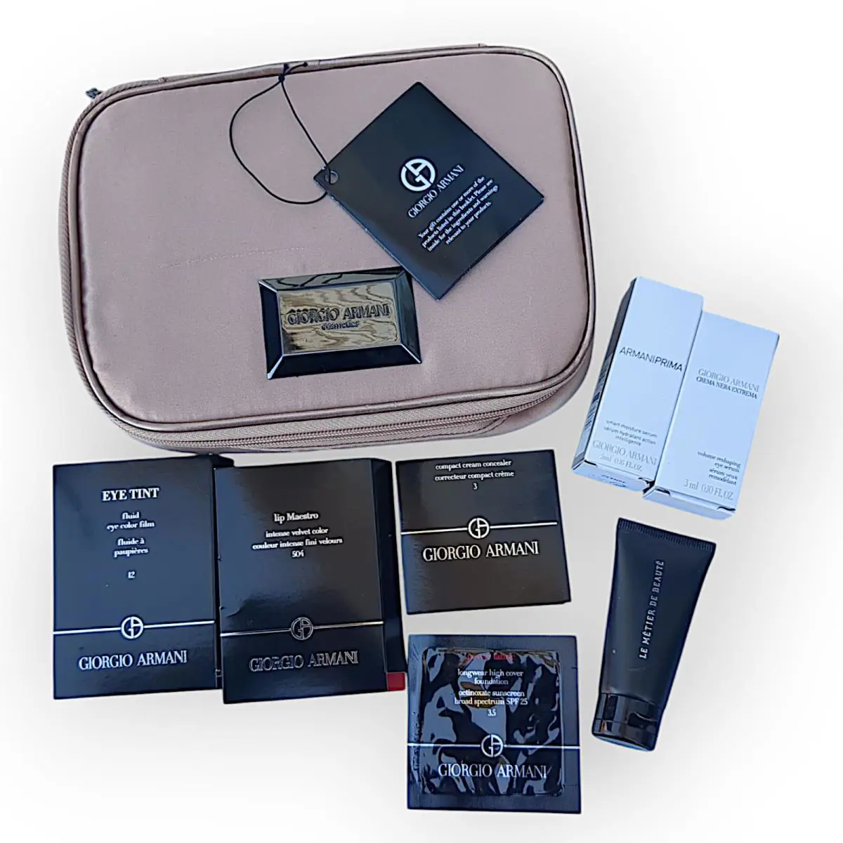 Giorgio Armani 8pc Beauty Items Gift Set Valentine Gift