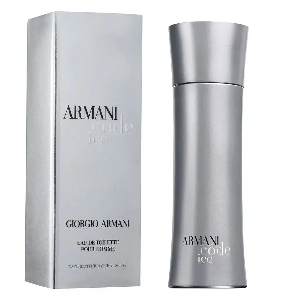 Armani Code Ice Edt Spray Men 4.2 oz 1 Free Perfume