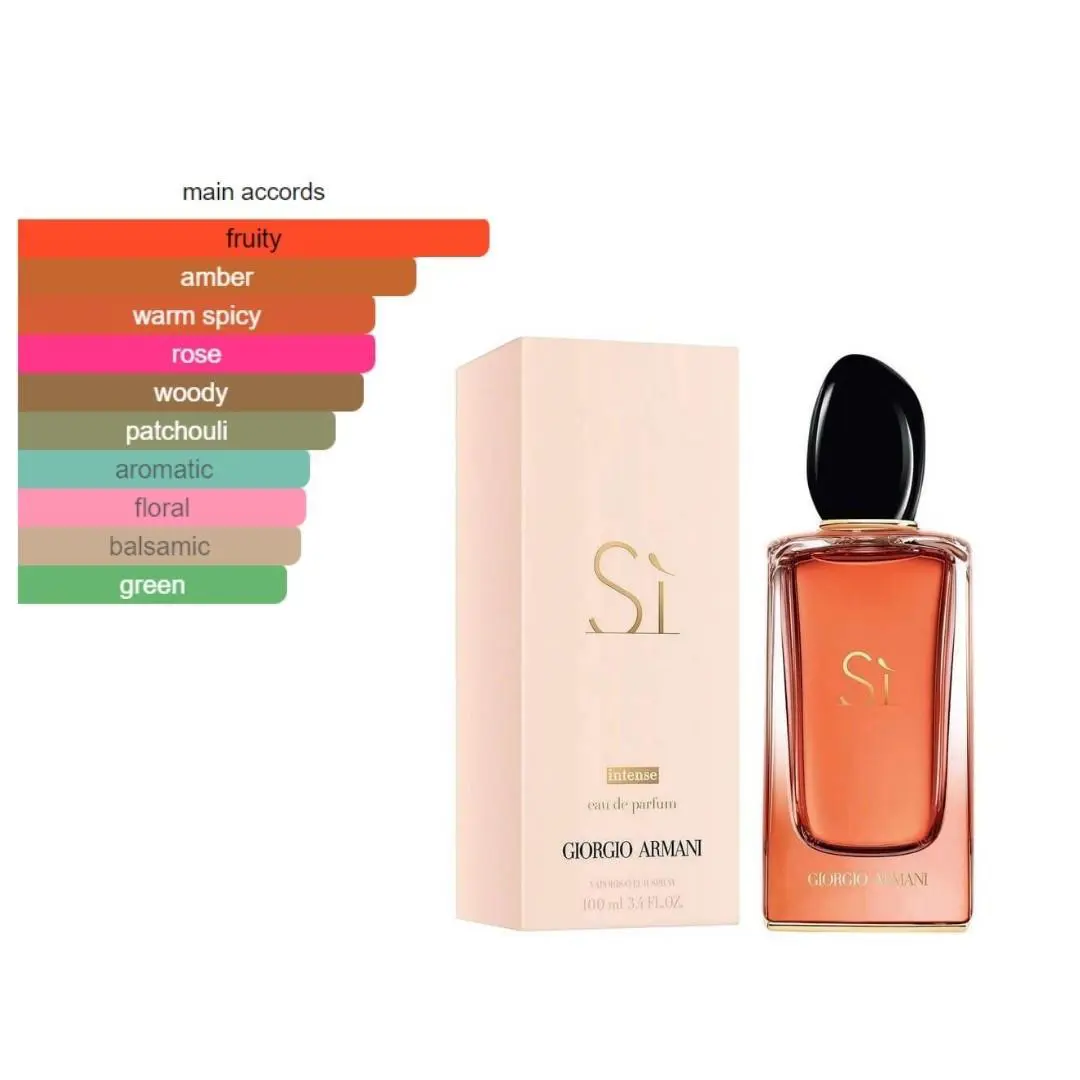 Si Intense 3.4oz Giorgio Armani Women 100 ml Eau De Parfum Spray
