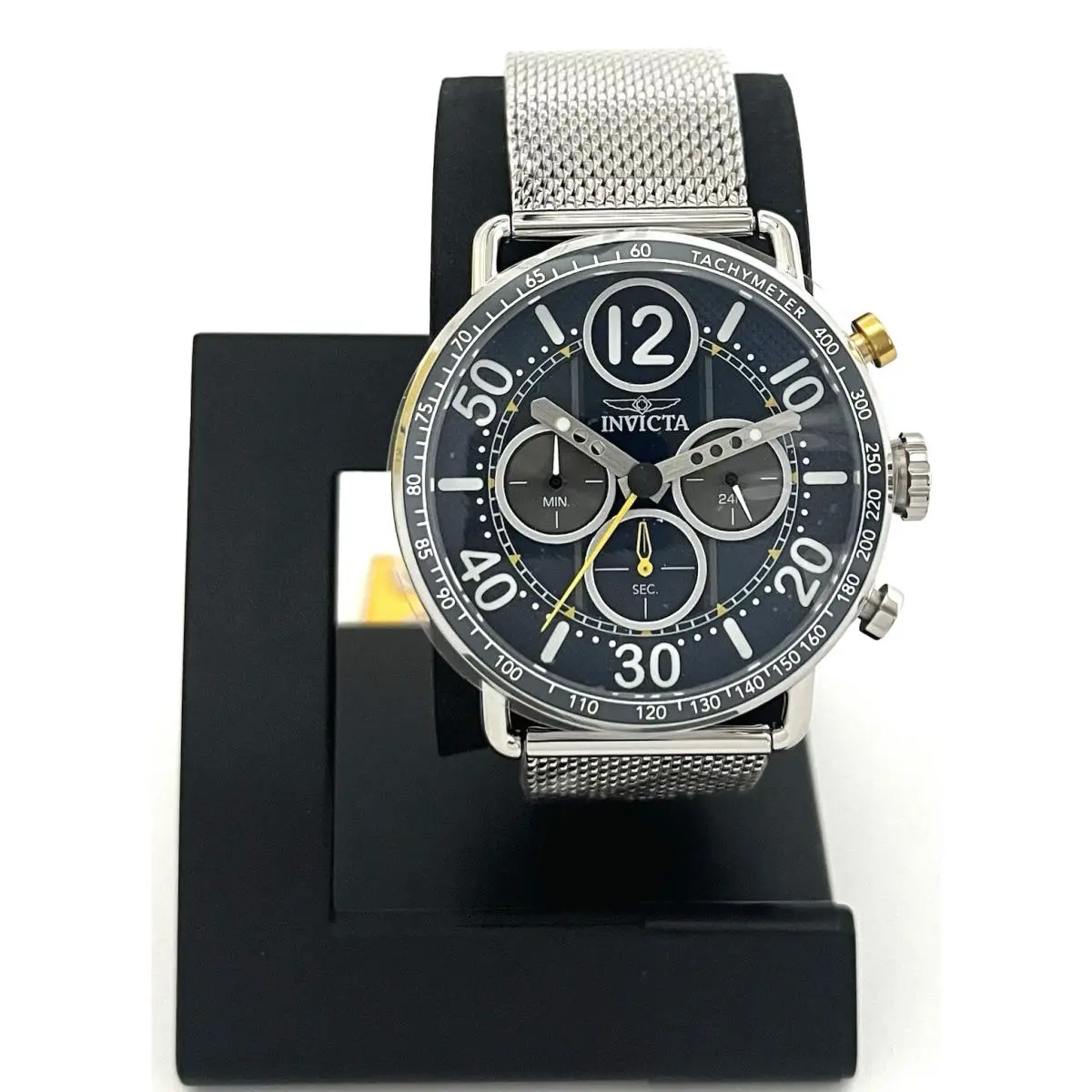 Invicta Mens Speedway Gear Shift Blue Stainless Steel Watch 49370