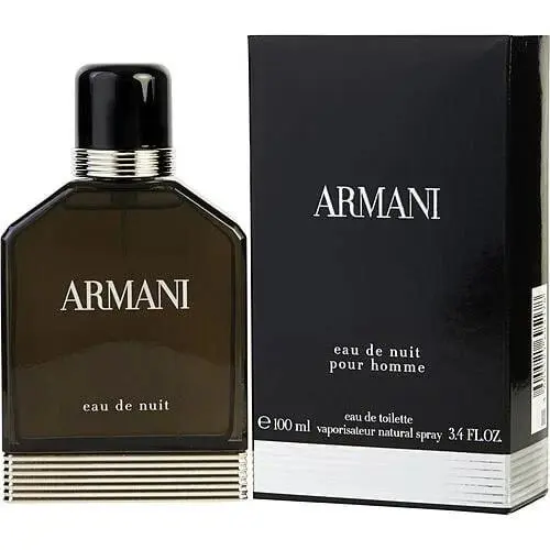 Armani Eau de Nuit Edt Men 3.4 Fl. Oz. 1 Free Perfume