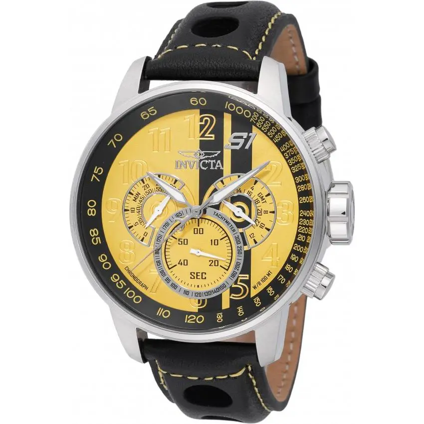 Invicta S1 Rally Chronograph Gmt Quartz Men`s Watch 48616
