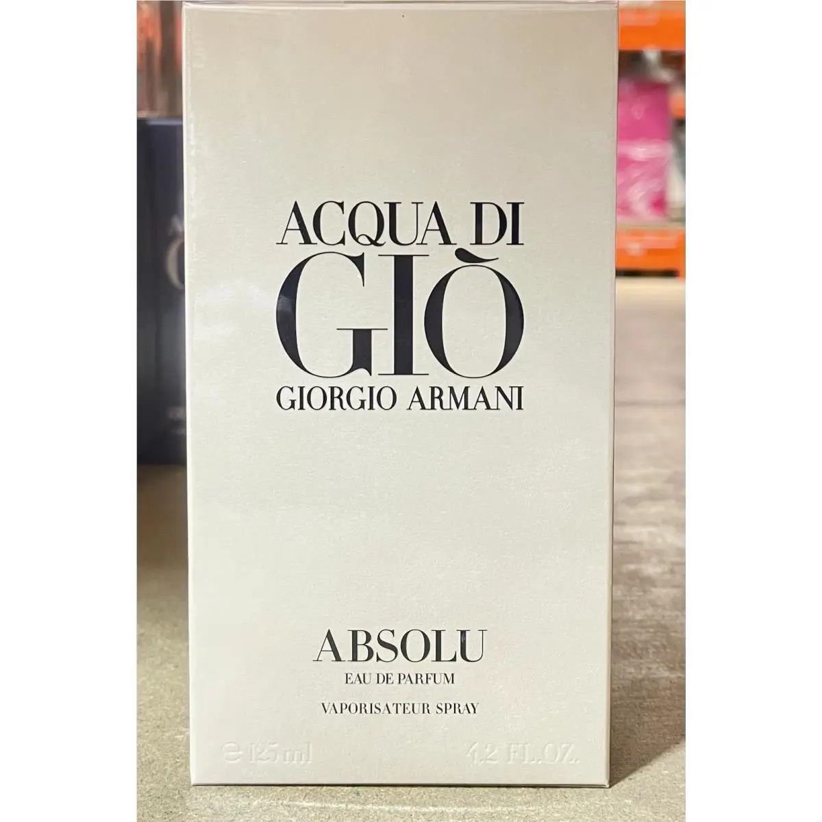 Acqua di Gio Absolu By Giorgio Armani Edp 4.2 Oz Men s