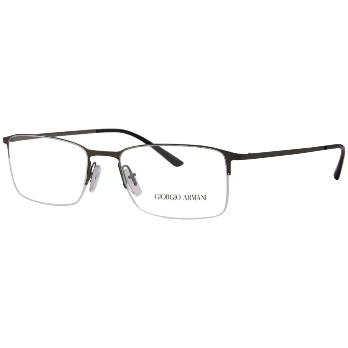 Giorgio Armani AR5010 3037 Eyeglasses Men`s Matte Golden Gunmetal Semi Rim 54mm
