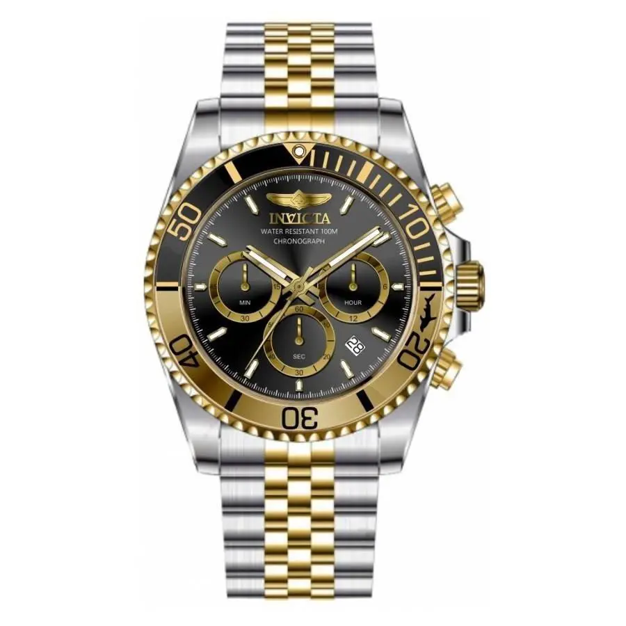 Pro Diver Chronograph Quartz Black Dial Men`s Watch 49837 by Invicta