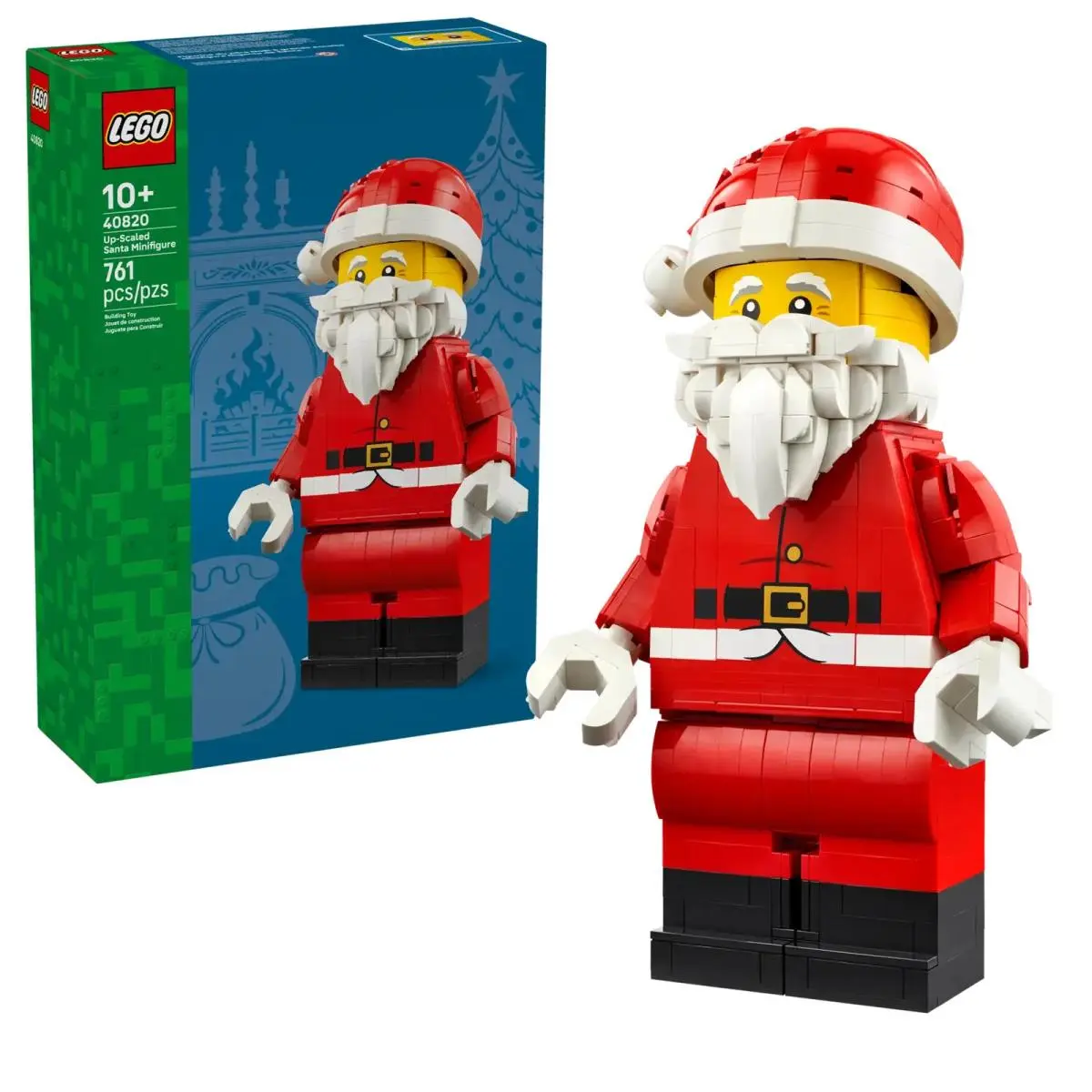 Lego - Up-scaled Santa Minifigure 40820 Kids +10 Christmas Holiday
