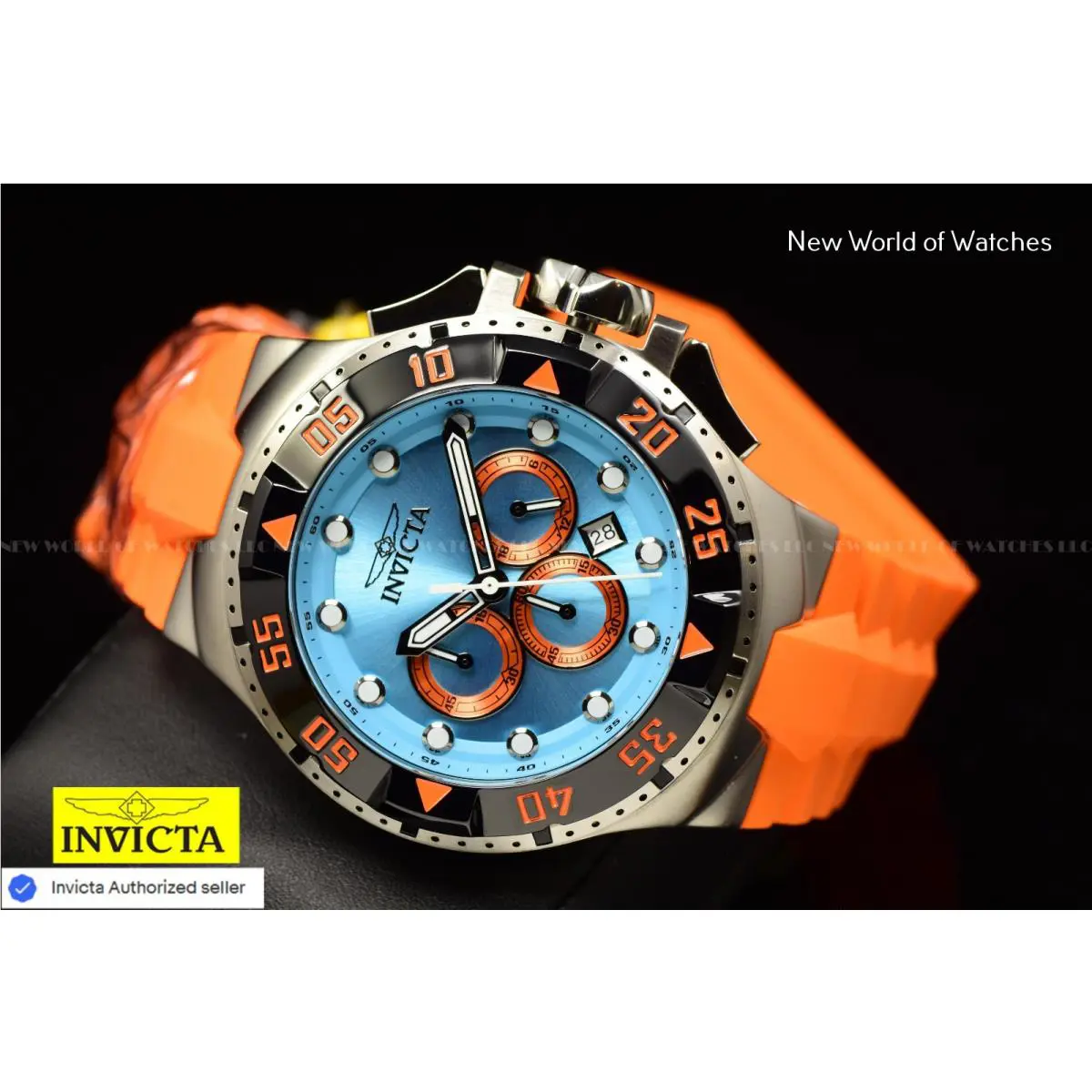 Invicta Excursion Kodar Skyflare Men`s 50mm Silicone Chronograph Watch 48535