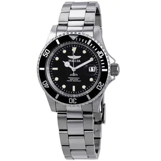 Invicta 26970 Pro Diver Men`s Watch - Silver Blck Dial