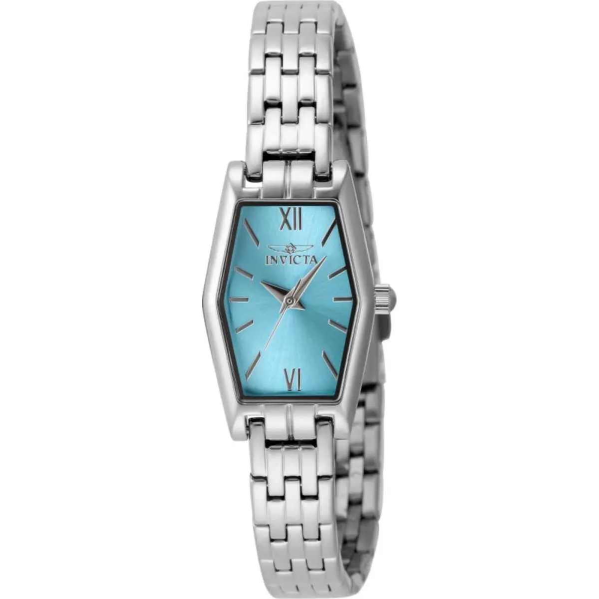Invicta Women`s Watch Angel Quartz Light Blue Dial Silver Tone Bracelet 49063 - Dial: Light Blue, Band: Silver