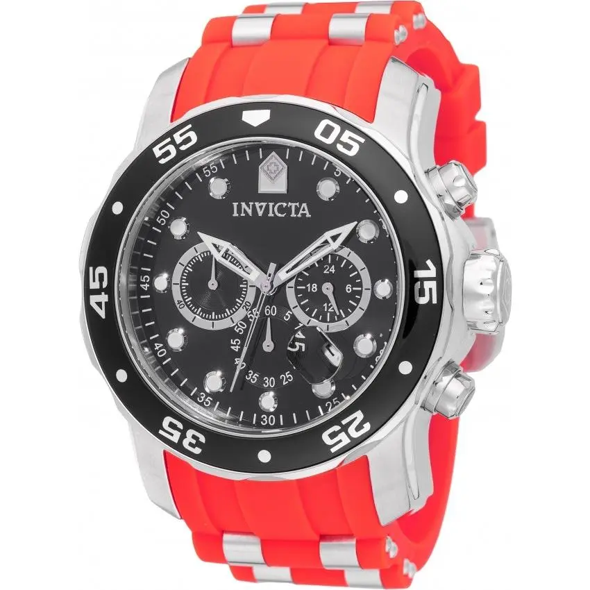 Invicta Pro Diver Scuba Chronograph Gmt Quartz Black Dial Men`s Watch 49829