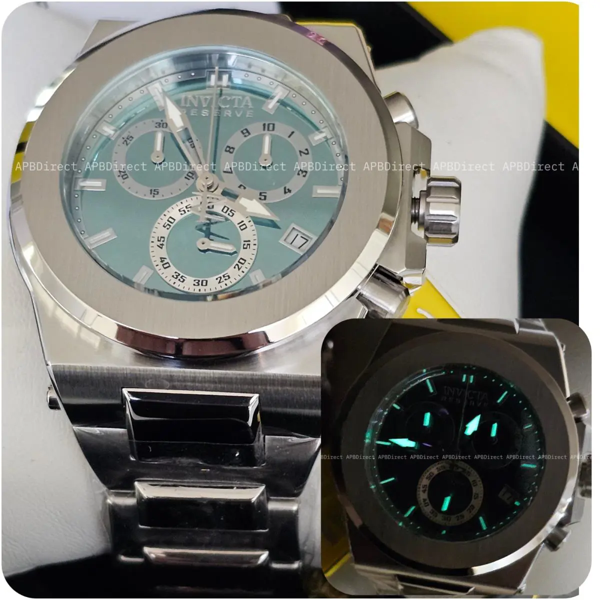 Invicta - Akula Reserve - Swiss Eta G10.212 - Teal Mirrored Dial - Mens Watch