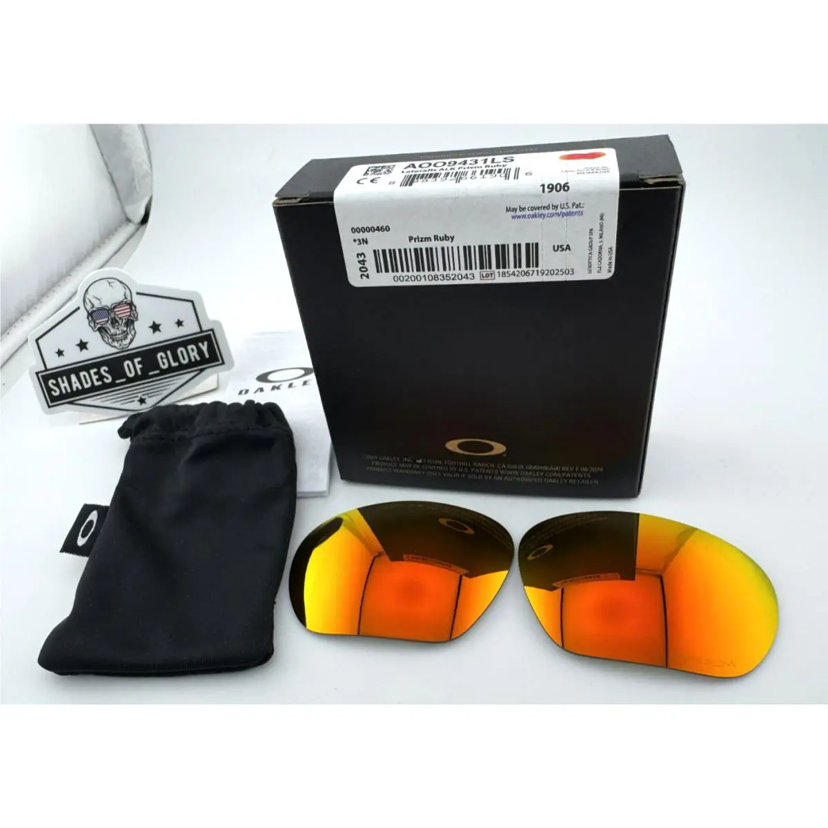 Lateralis Prizm Ruby Replacement Sunglasses Lenses OO9431 by Oakley