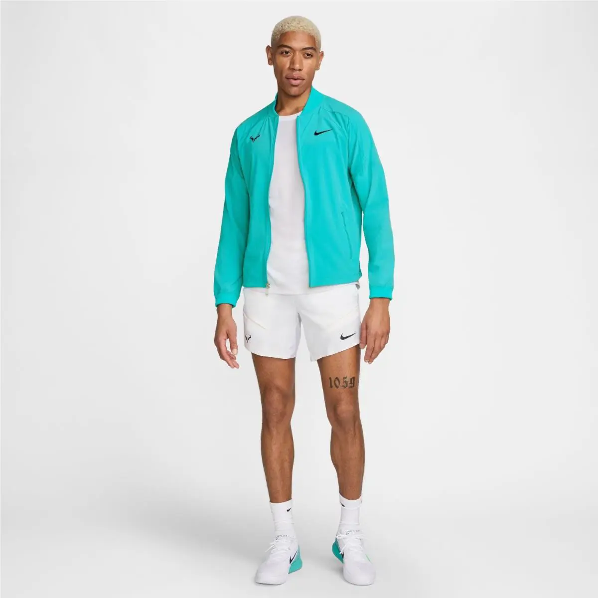 Nike clothing - Nike Rafael Nadal Tennis - Rafael Nadal Tennis - DV2885-345 DV2885345 - 345 - Dusty Cactus Teal Mint/White (UPC: 196977762208) 1