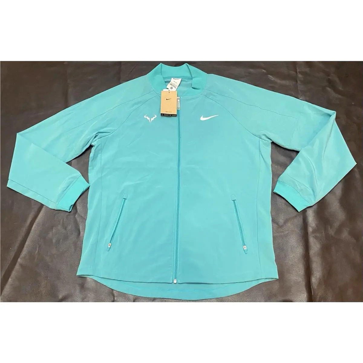 Nike Dri-fit Rafa Nadal Men`s Warmup Tennis Jacket DV2885-345 Large