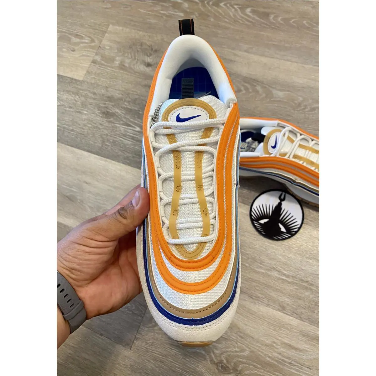 Nike shoes - Nike Air Max 97 - Air Max - DV2619-100 - Summit White/Black/Safety Orange (UPC: 196153498075) 4