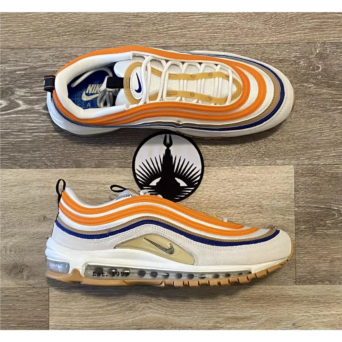 Nike shoes - Nike Air Max 97 - Air Max - DV2619-100 - Summit White/Black/Safety Orange (UPC: 196153498075) 5