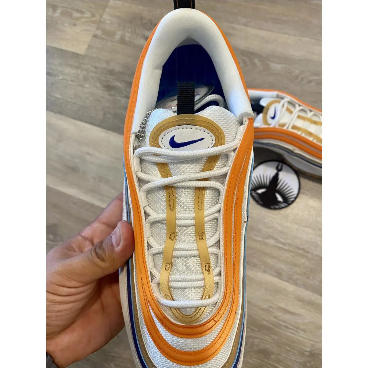 Nike shoes - Nike Air Max 97 - Air Max - DV2619-100 - Summit White/Black/Safety Orange (UPC: 196153498075) 6
