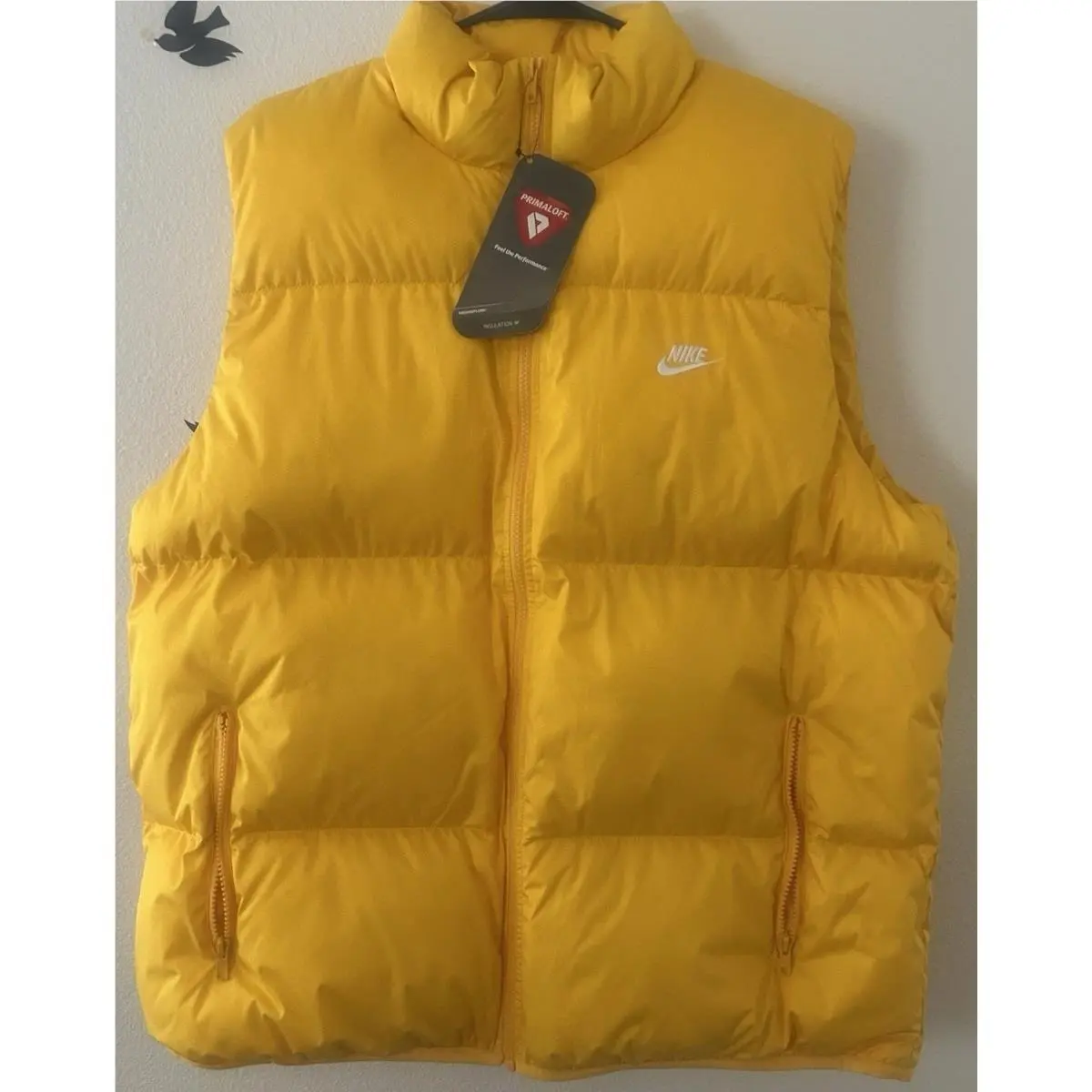 Nike Sportswear Primaloft Puffer Vest Yellow FB7373-739 Mens Size L