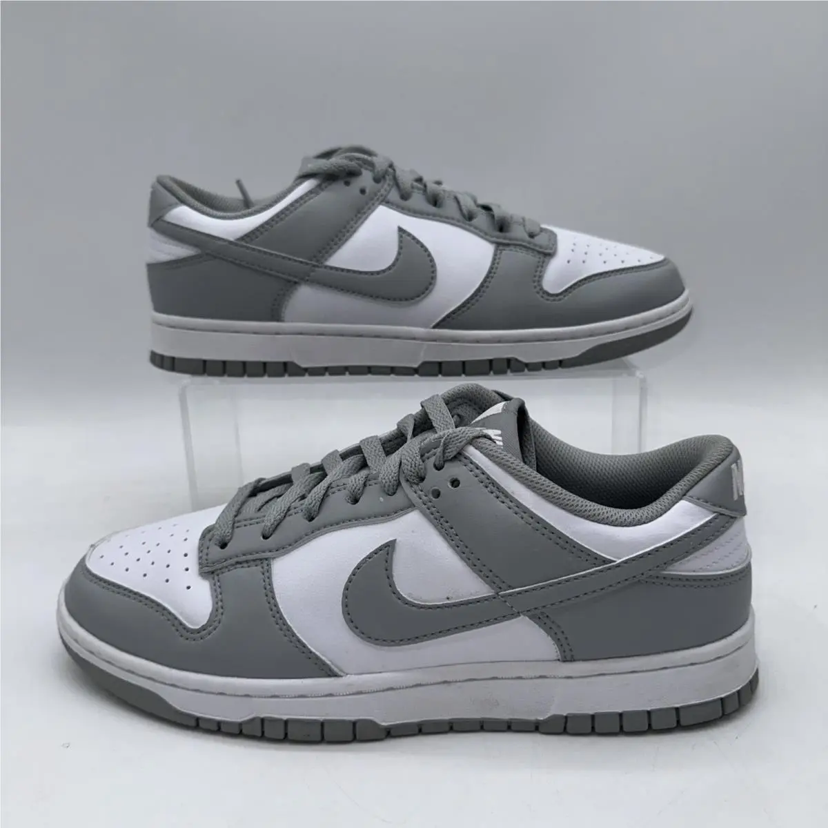 Nike Men`s Size 8 Dunk Low Retro HF5441 105 Gray/white Basketball Sneaker
