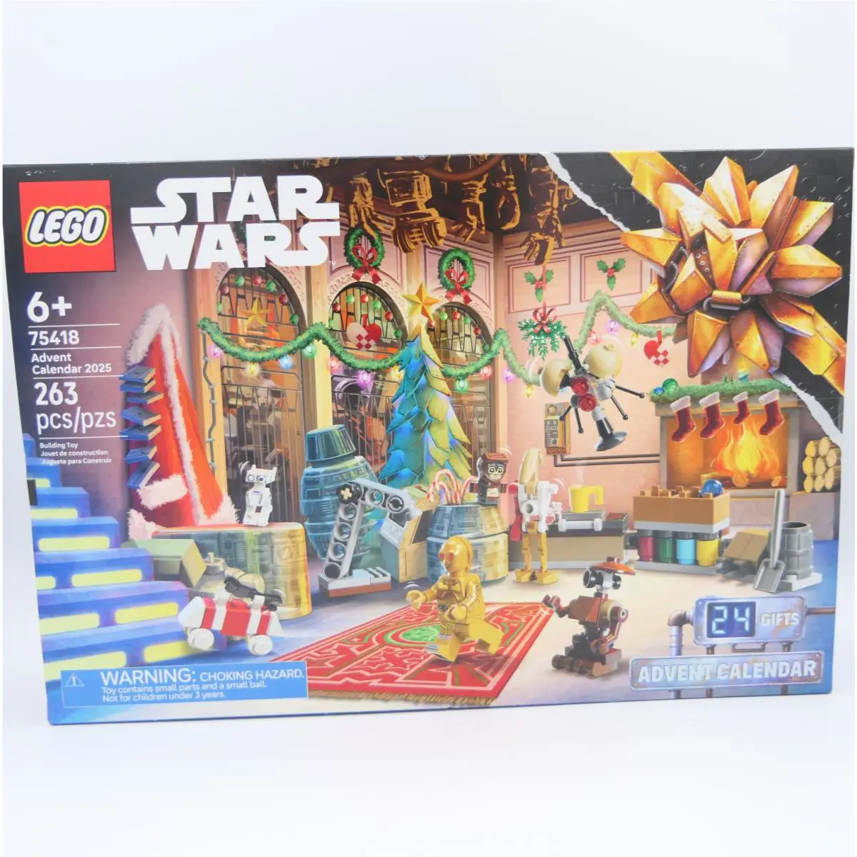 Lego Star Wars 75418 Advent Calendar 2025 Building Toy 263 Pcs Age 6+ Box