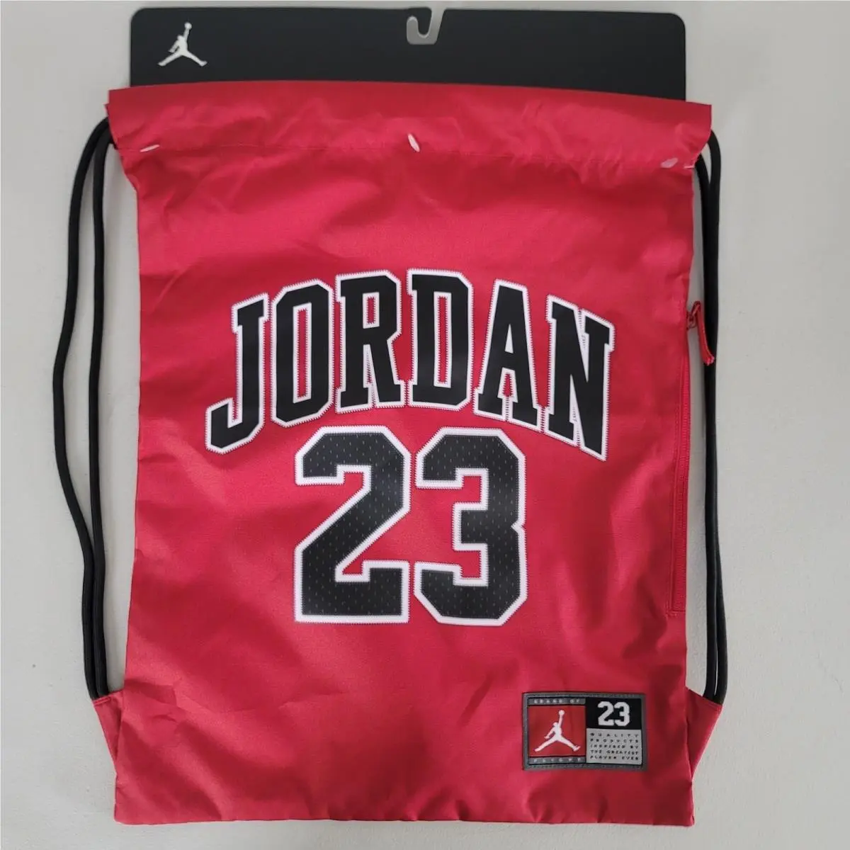 Nike Air Jordan 23 Jumpman Drawstring Gym Black Bag Sack School Sports Backpack