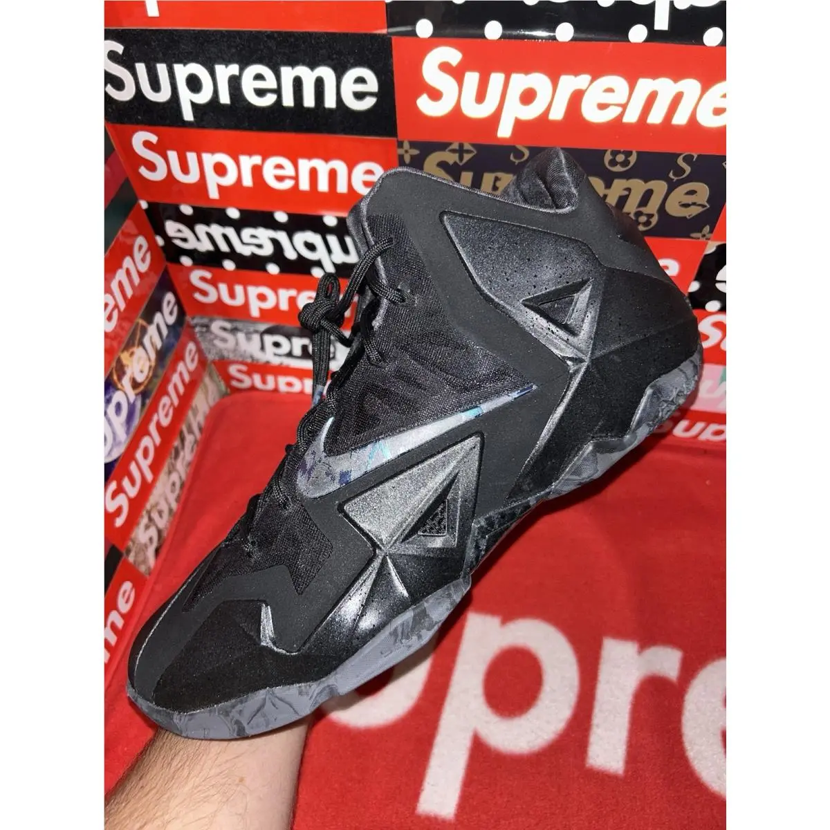 Nike shoes - Nike LeBron 11 - LeBron - 616175-090 - Black, Manufacturer: Black/Multi-Color-Anthracite 4