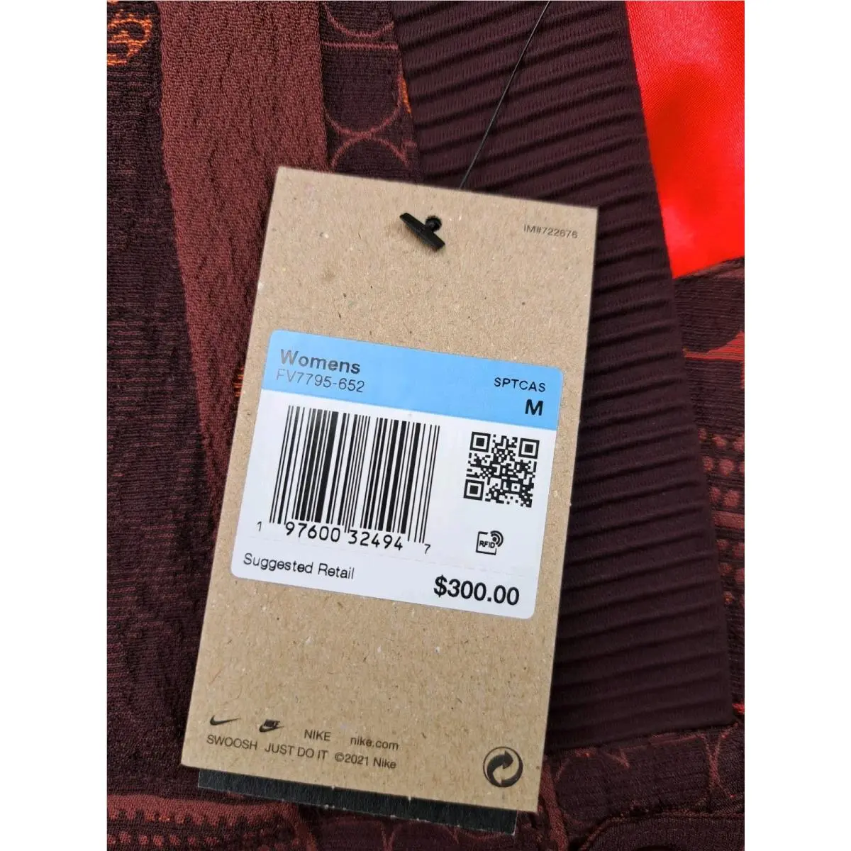 Nike clothing - Nike x Naomi Osaka Jacquard - Burgundy 10