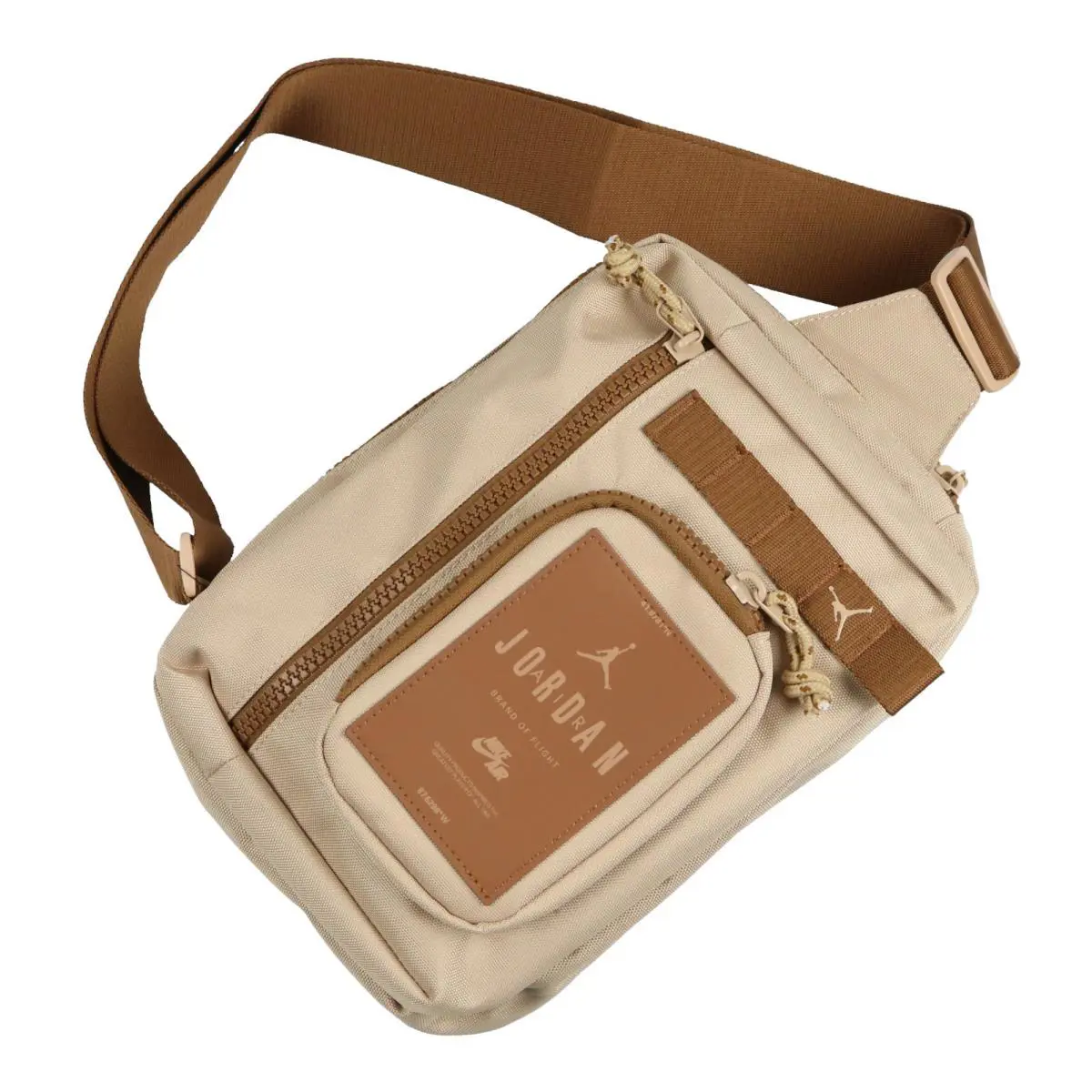 Jordan Air Hesi Crossbody Sling Bag Tan Brown Jumpman