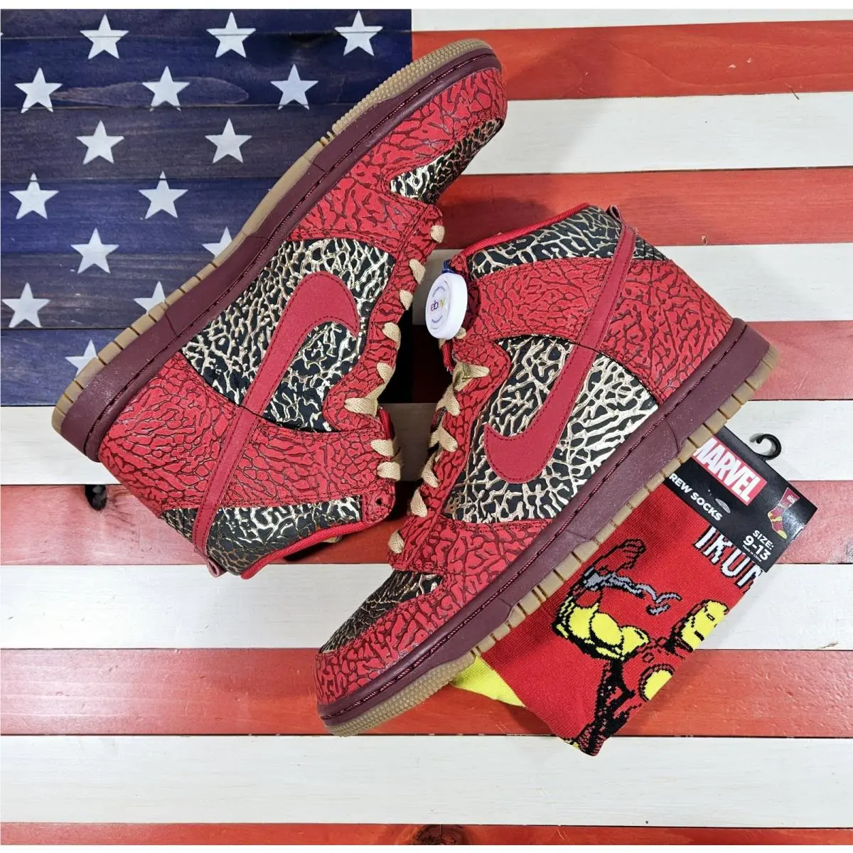 Nike shoes - Nike Dunk High - Dunk High - 628303-991 - Red 1