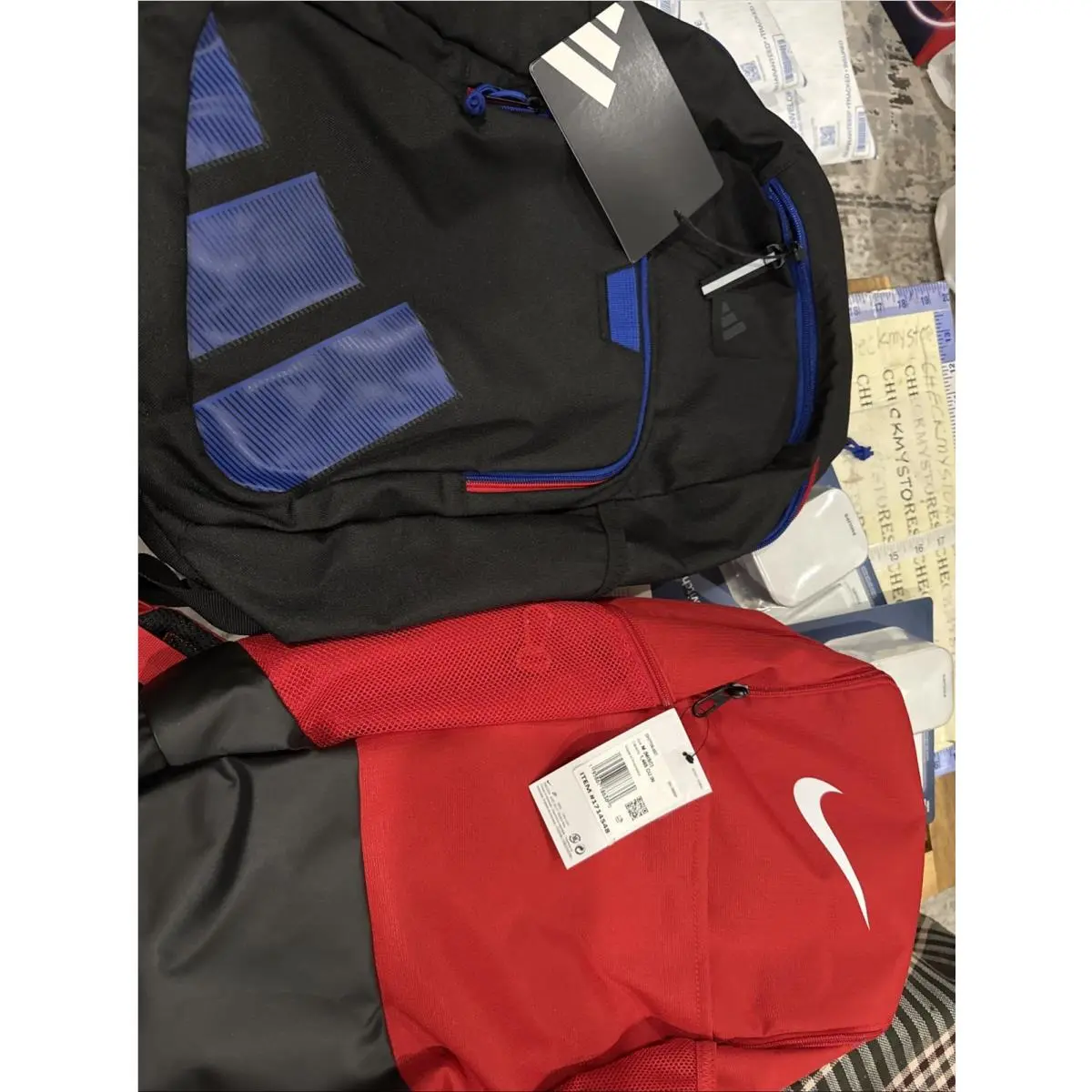 Nike Brasilia 9.5 Training and Adidas 15” Tech Ready Backpack Laptop Sleeve