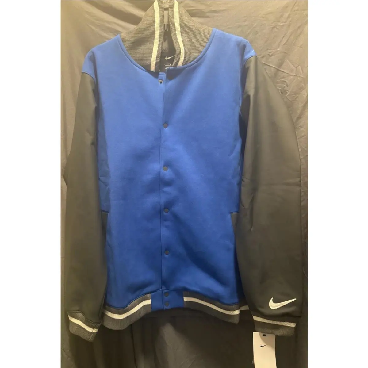 Nike Football Letterman Jacket ‘team Royal’ DJ5971-493 Men Size Large
